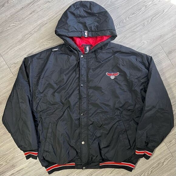 Y2K NBA UNK Atlanta Hawks Puffer Jacket - Picture 2 of 8
